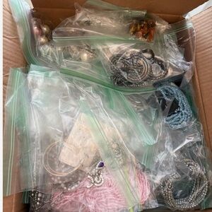 Huge Mystery Box of Jewelry Assorted Pieces
